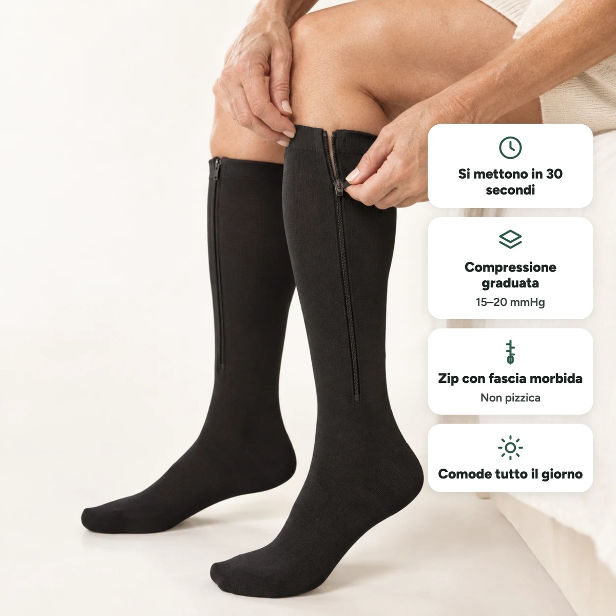 Benpasso - Calze a compressione graduata con cerniera™